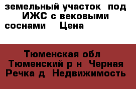 земельный участок  под ИЖС с вековыми соснами  › Цена ­ 2 800 000 - Тюменская обл., Тюменский р-н, Черная Речка д. Недвижимость » Земельные участки продажа   . Тюменская обл.